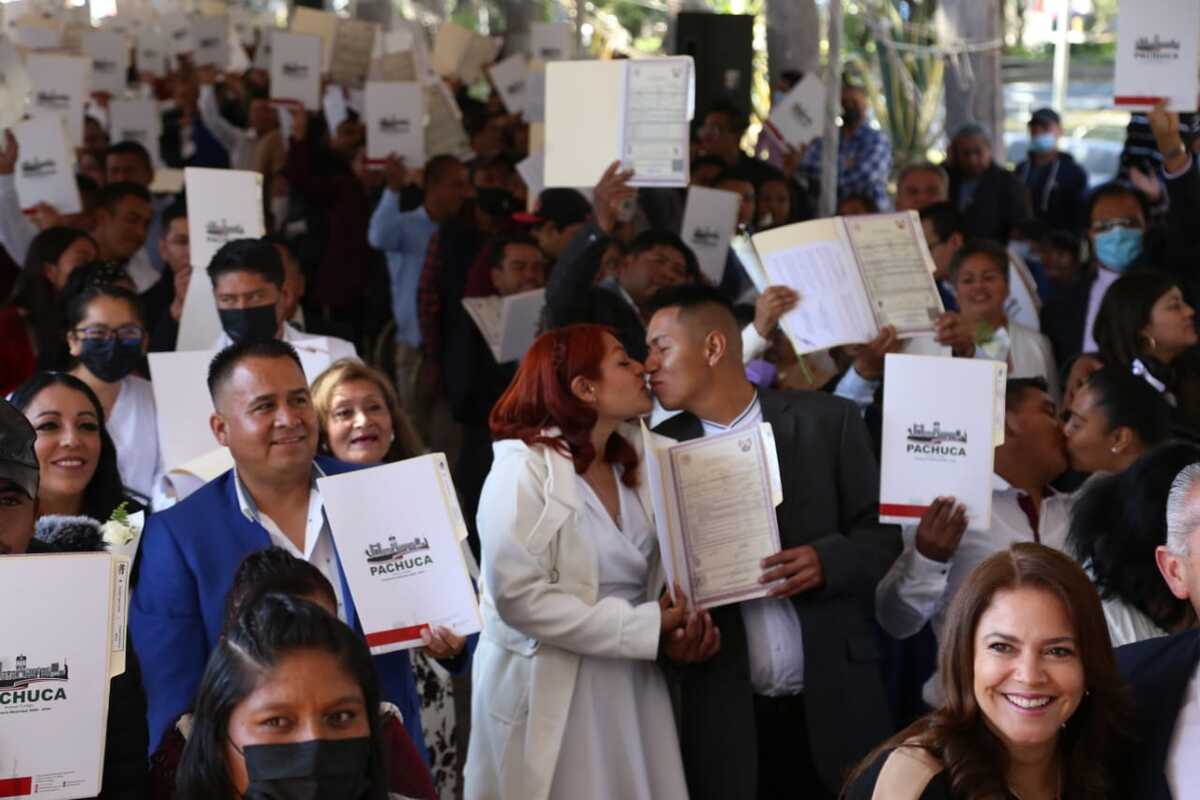 Bodas colectivas en Pachuca. (Jorge Sánchez)