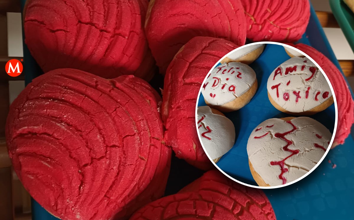 Conchas en forma de corazón y con mensajes referentes a San Valentín. (Reynaldo Gutiérrez)