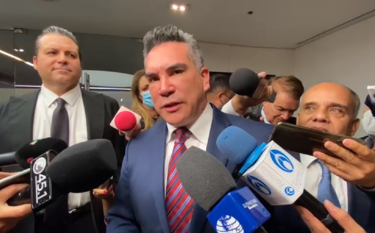 El líder nacional del PRI hoy durante su visita al Senado. | Silvia Arellano