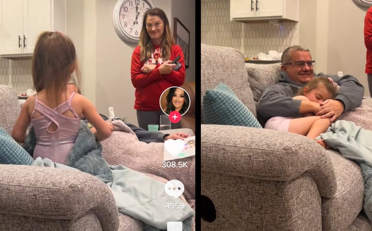 Niña pide a su abuelo llevarla a un baile. | ESPECIAL