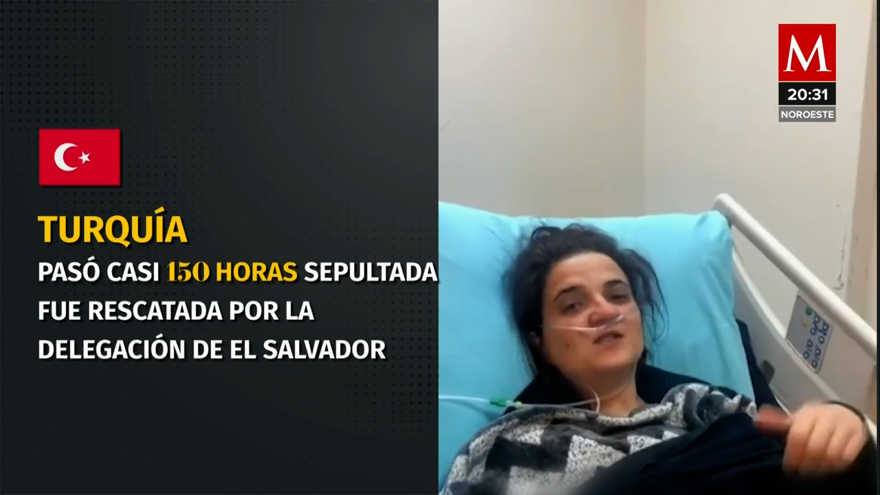 Salvadoreños rescatan a una mujer y un niño 6 días atrapados por el terremoto en Turquía