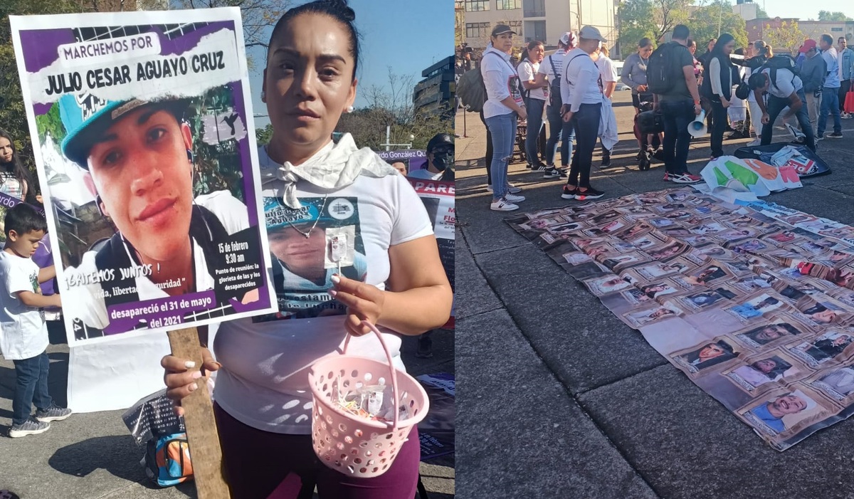 Familias y colectivos marcharon nuevamente para pedir a las autoridades resultados en el tema de las desapariciones. (Especial)