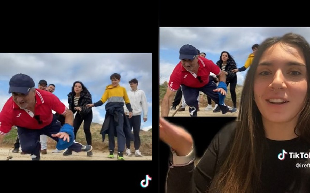 La foto familiar terminó mal con la caída del abuelito | ESPECIAL
