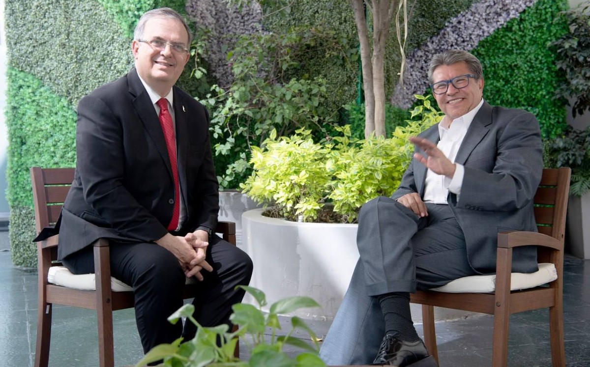 Monreal y Ebrard se reúnen para revisar instrumentos internacionales pendientes. | Twitter