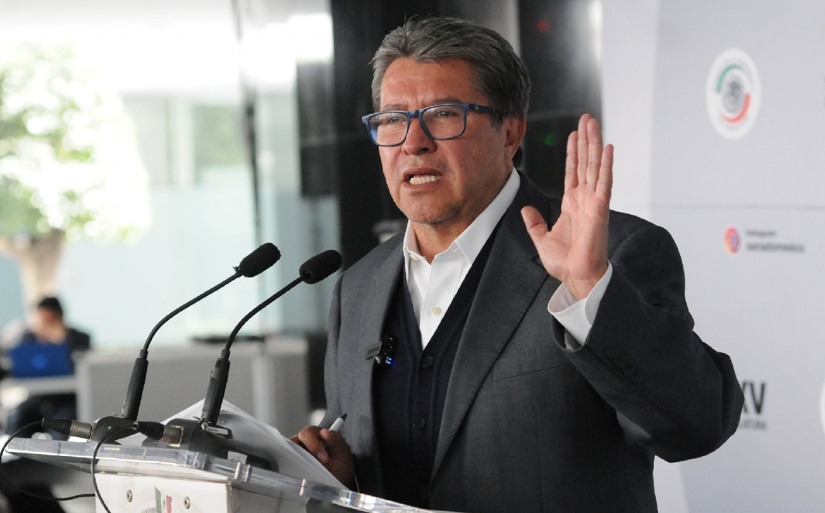 Ricardo Monreal, senador de Morena, durante una conferencia de prensa hoy. | Cuartoscuro