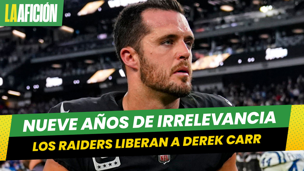 Las Vegas Raiders terminan relación con su quarterback Derek Carr