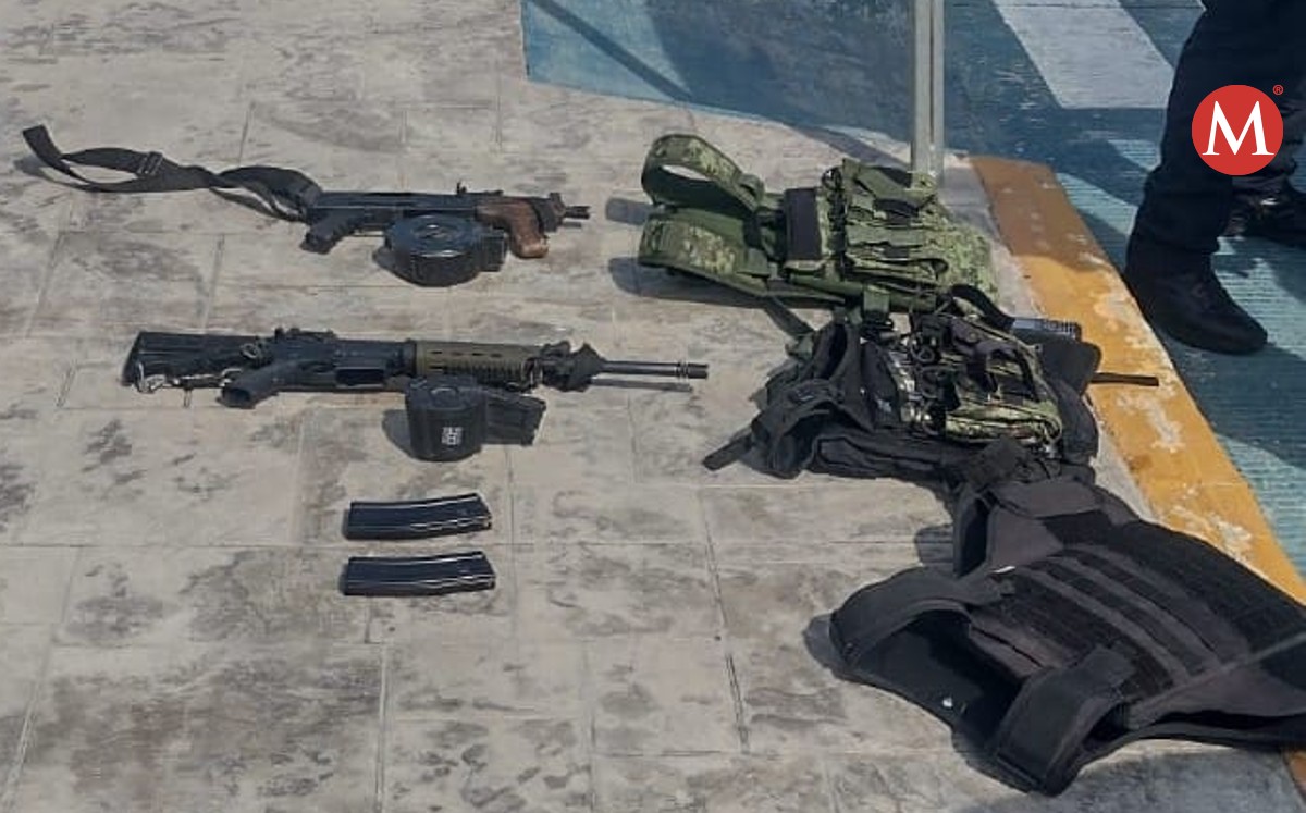 Aseguran camioneta, equipo táctico y armas largas en Reynosa