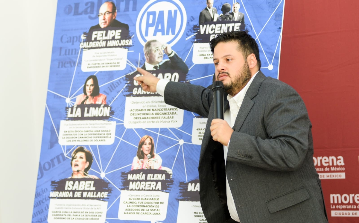 El morenista llamó a la oposición a revelar los nexos con el ex secretario de Seguridad. | Cortesía