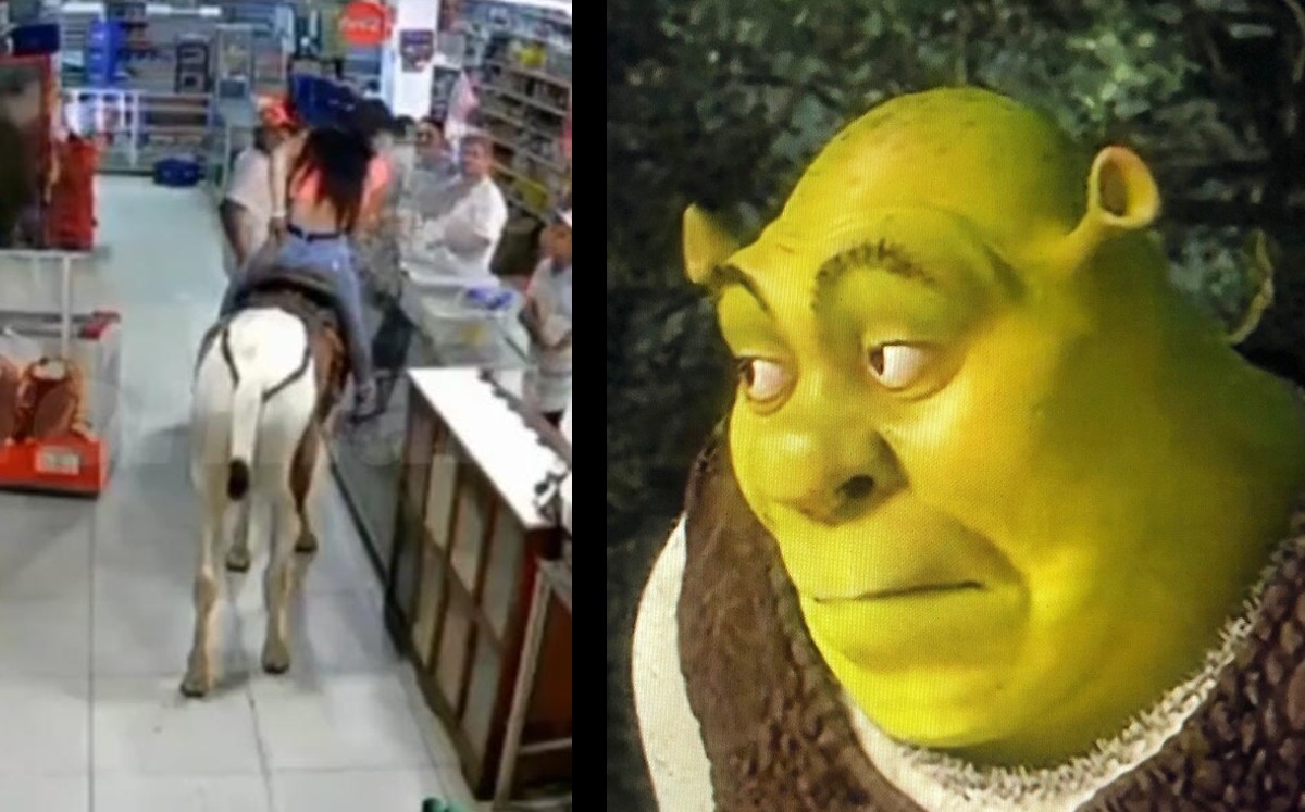 Mujer entra al supermercado con caballo. | ESPECIAL