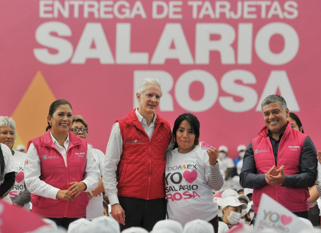 El salario rosa beneficia a 600 mil mujeres de los 125 municipios del Edomex: Alfredo del Mazo