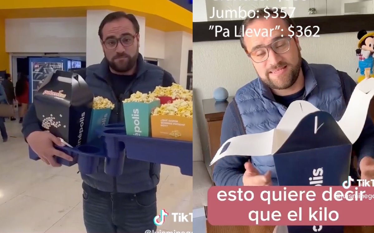 Tiktoker comparte qué palomitas debes de comprar en el cine| ESPECIAL