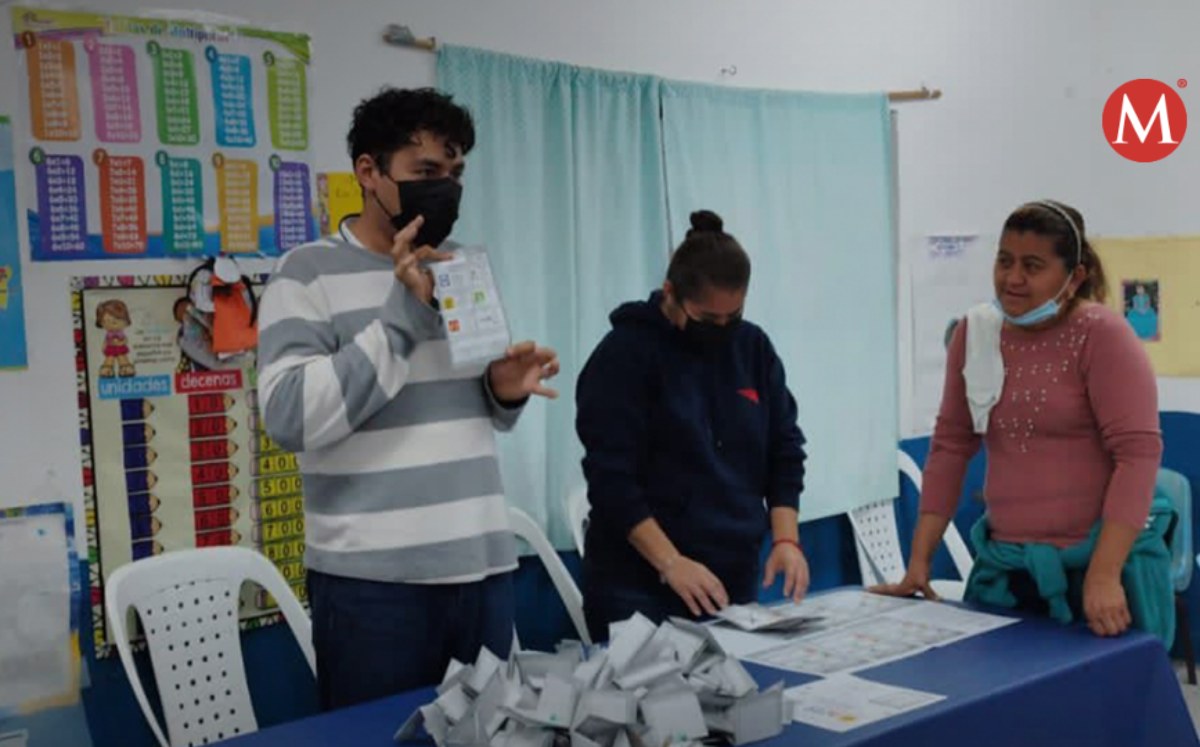 Conteo de votos en elección de Tamaulipas. (INE nacional)