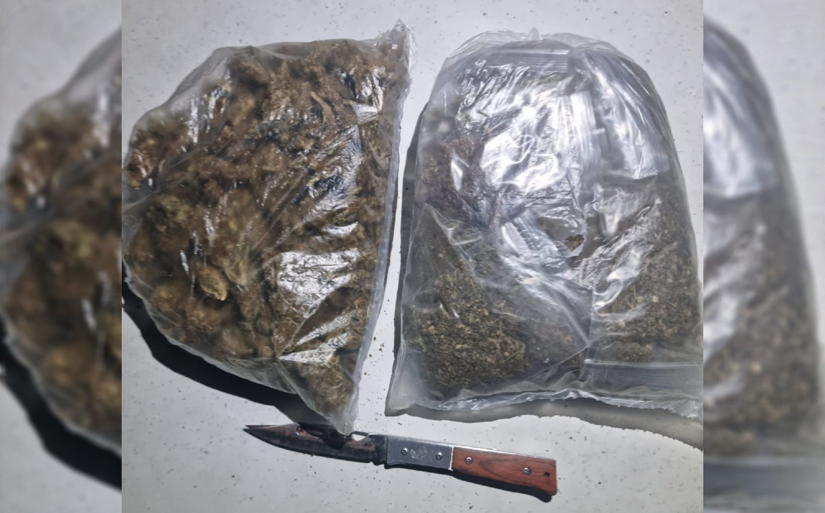 Se decomisaron 2 kilos de posible mariguana a los agresores además el arma con que se realizó el crimen (Especial)
