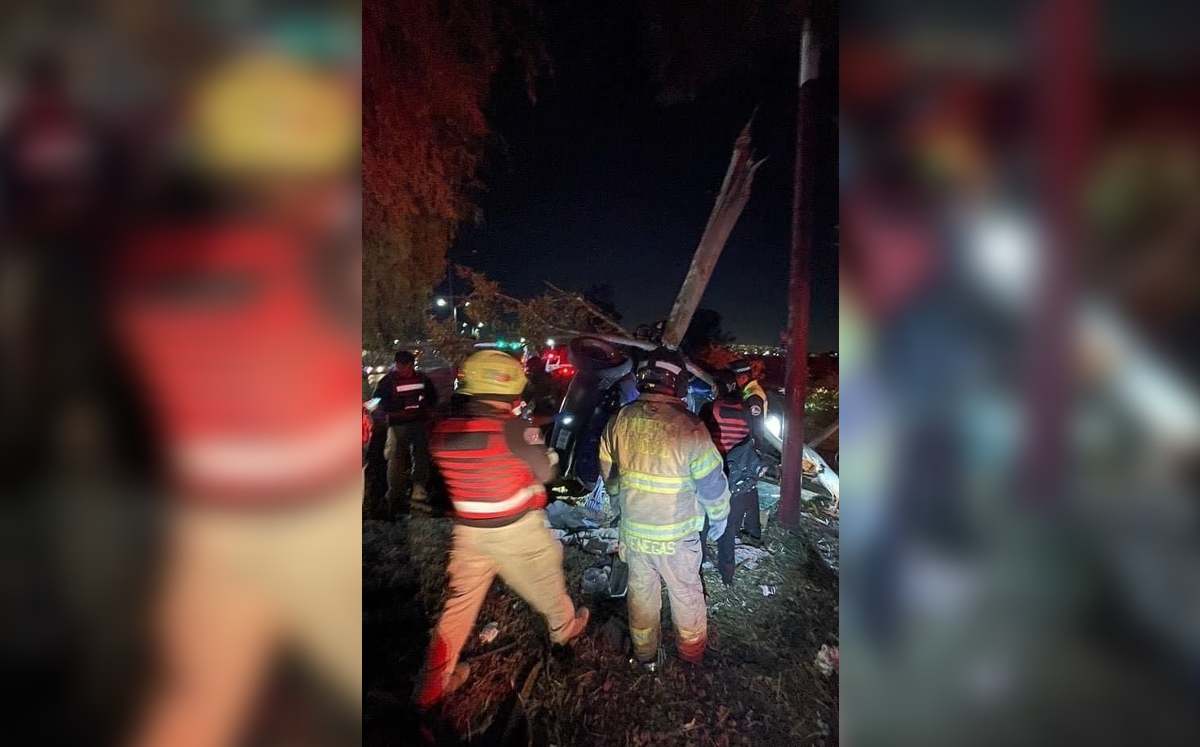 Los elementos estaban en un punto donde había chocado un auto.