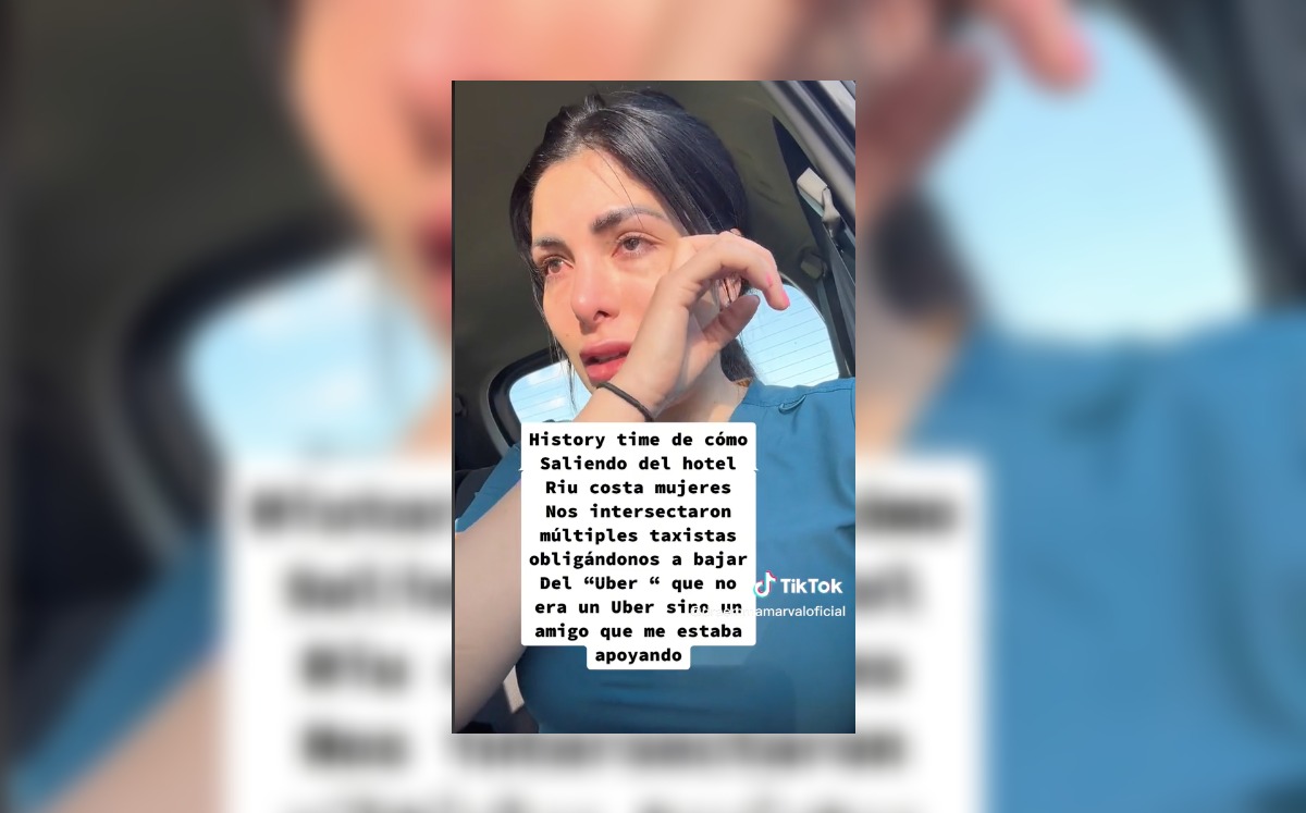 Turista acosada por taxistas que los confundieorn con Uber. (Captura)