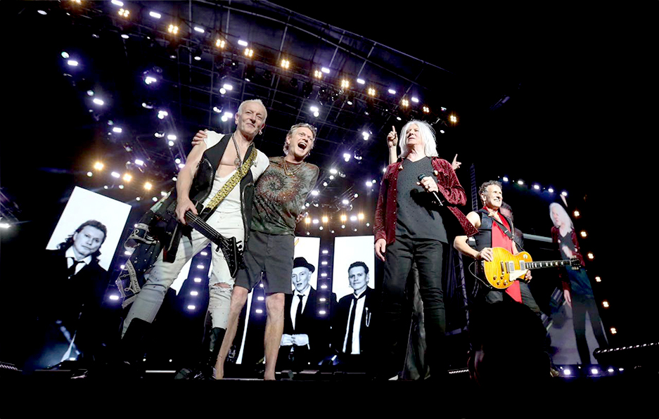Def Leppard, durante su presentación en Foro Sol.│Ariel Ojeda