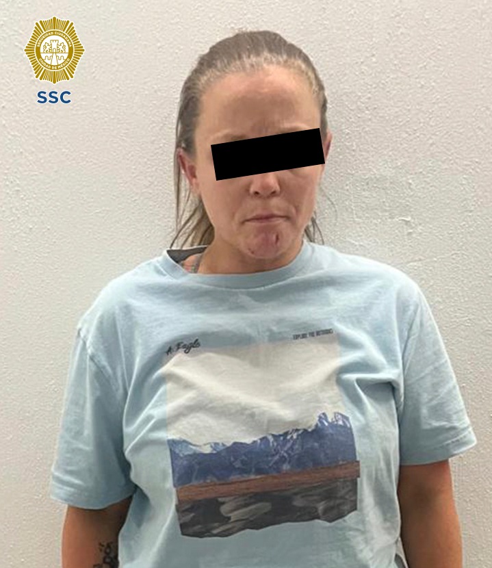 Estadunidense detenida en CdMx. (Especial)