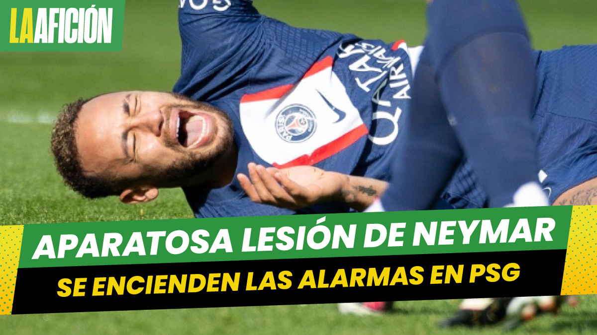 Neymar sufre una aparatosa lesión y enciende las alarmas en el PSG