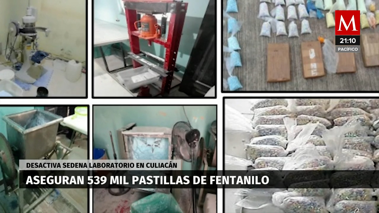 Sedena decomisa 530 mil pastillas de posible fentanilo en Sinaloa