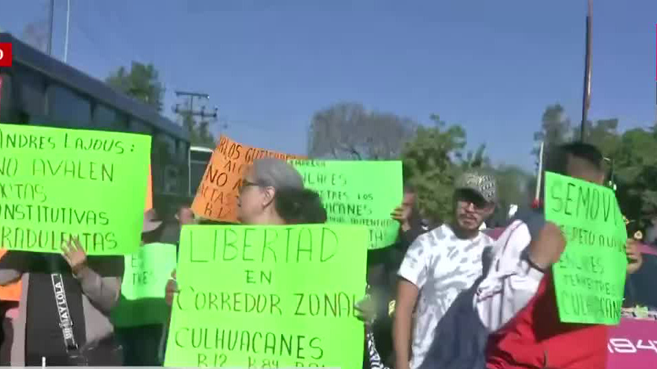 Transportistas protestan por programa de chatarrización en Coyoacán