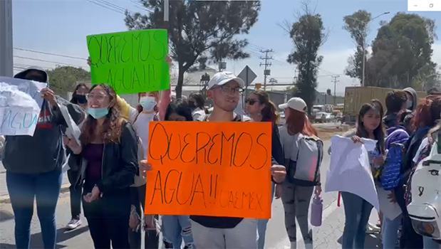 Exigen restauración del servicio de agua en Texcoco | Especial