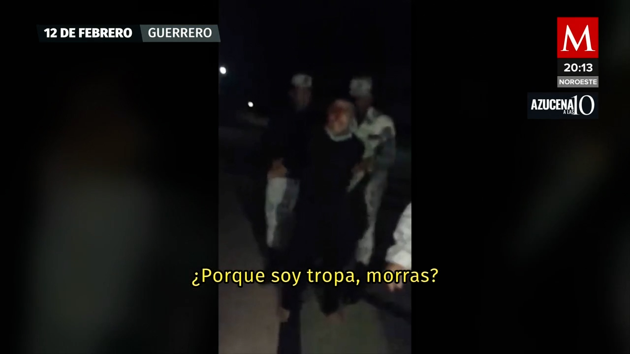 En Guerrero dos guardias nacionales se ven involucrados en una riña
