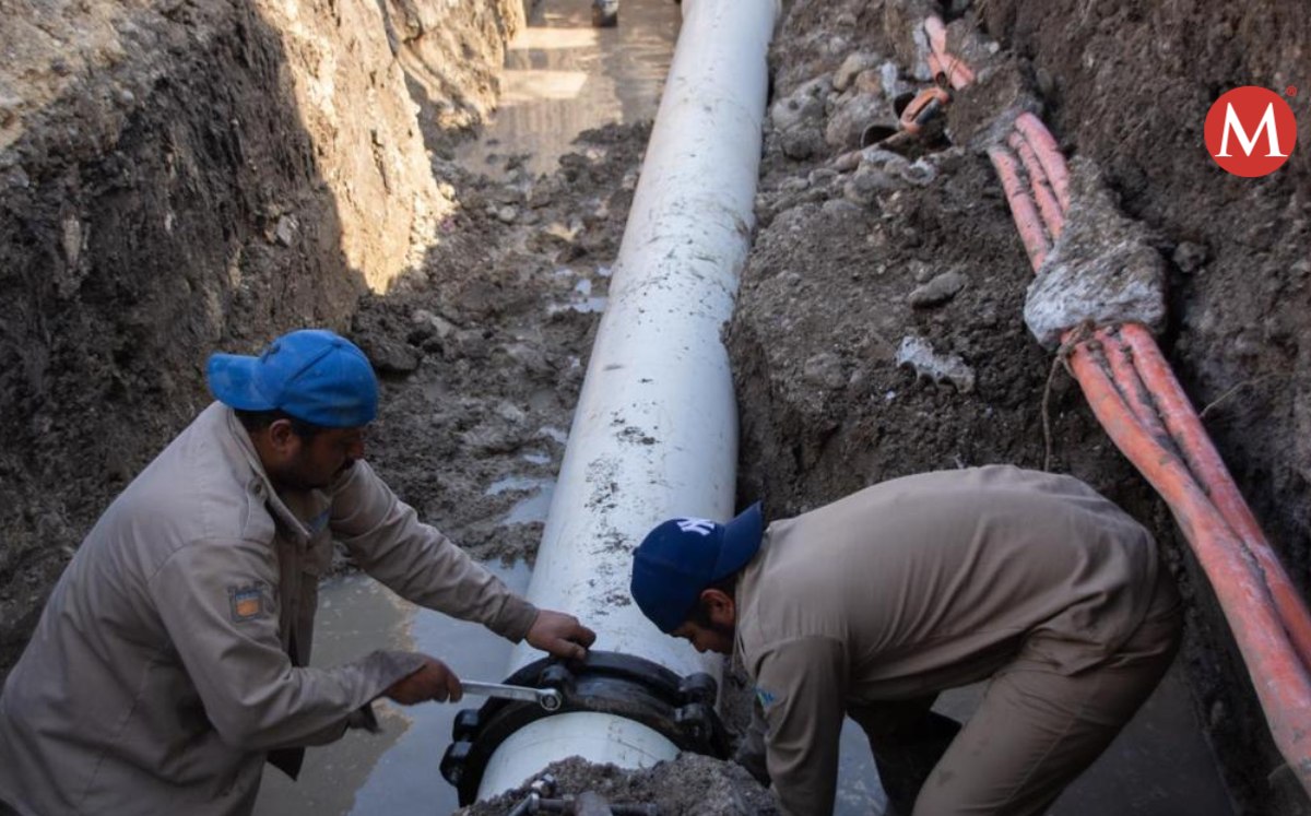 Reparación de red de agua en Ciudad Victoria.