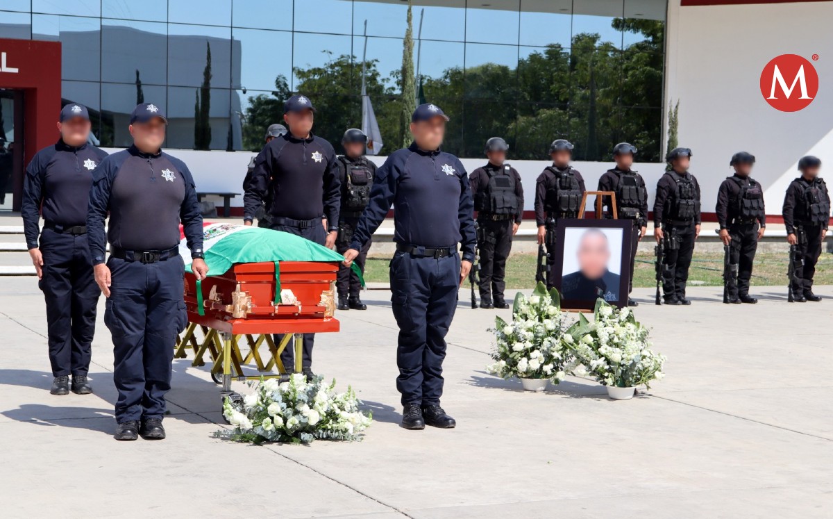 Rinden homenaje a policía estatal que perdió la vida en Matamoros