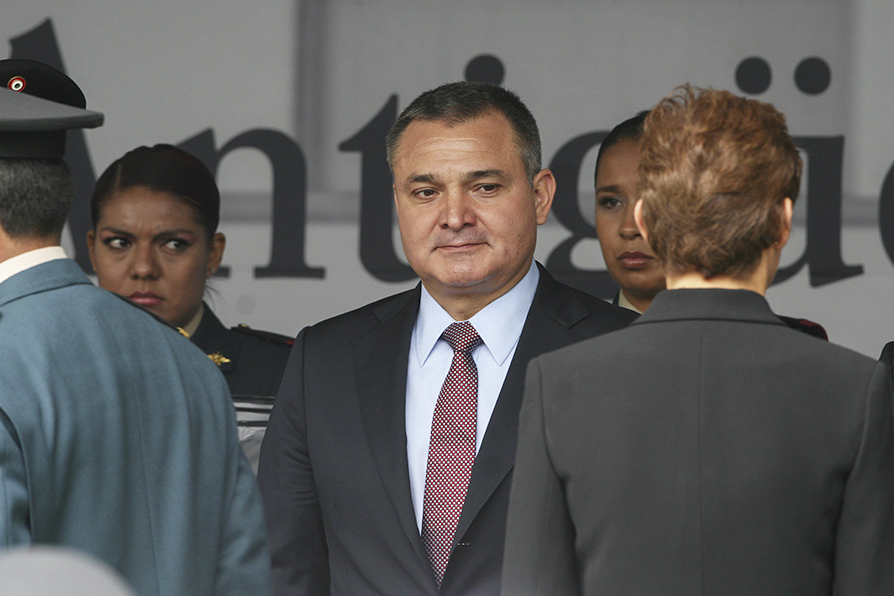 El ex secretario de Seguridad Pública de México Genaro García Luna en una conferencia. | Octavio Hoyos