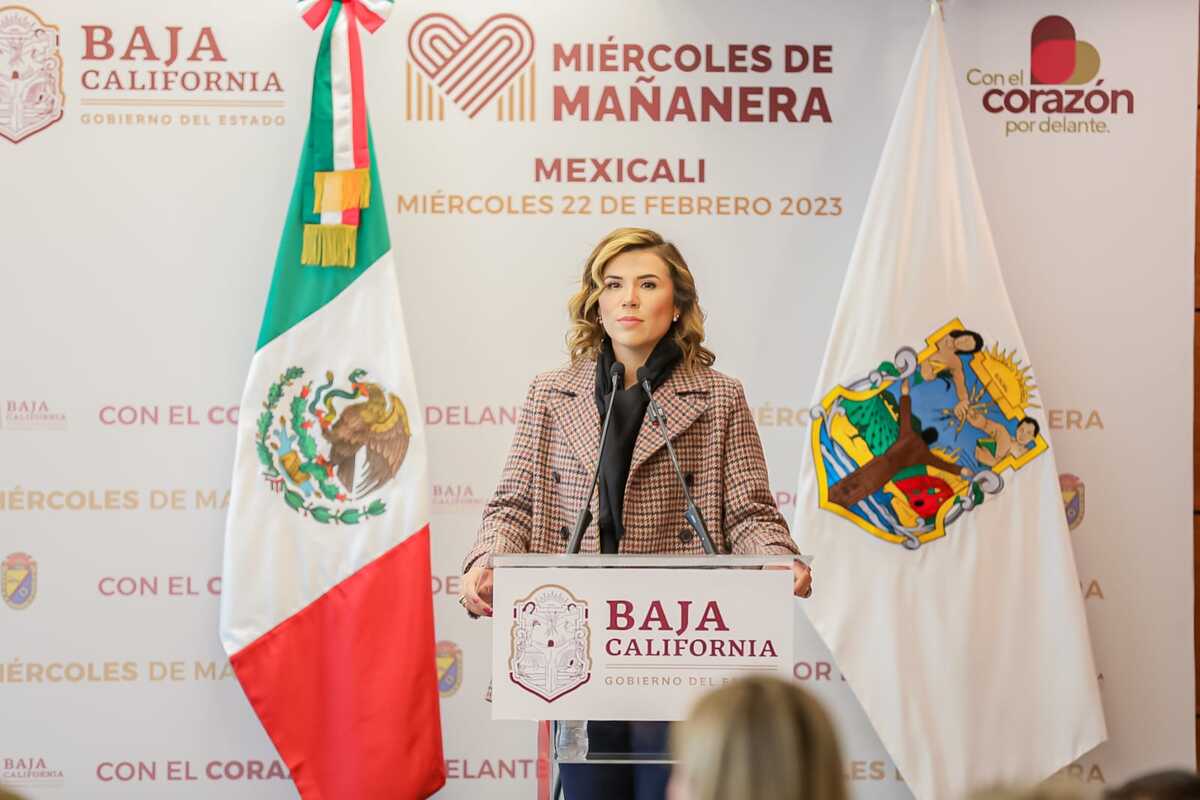 El anuncio fue dado por la gobernadora de Baja California. (Israel Navarro)