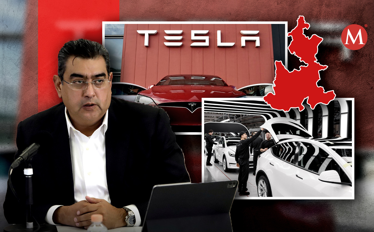 Gobierno busca atraer planta de  Tesla  a Puebla | Especial/Agencia Enfoque/ Diseño: Milenio