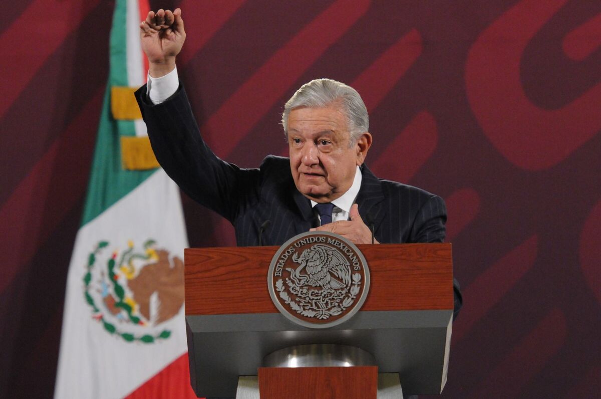 AMLO en conferencia de prensa desde Palacio Nacional. | Cuartoscuro