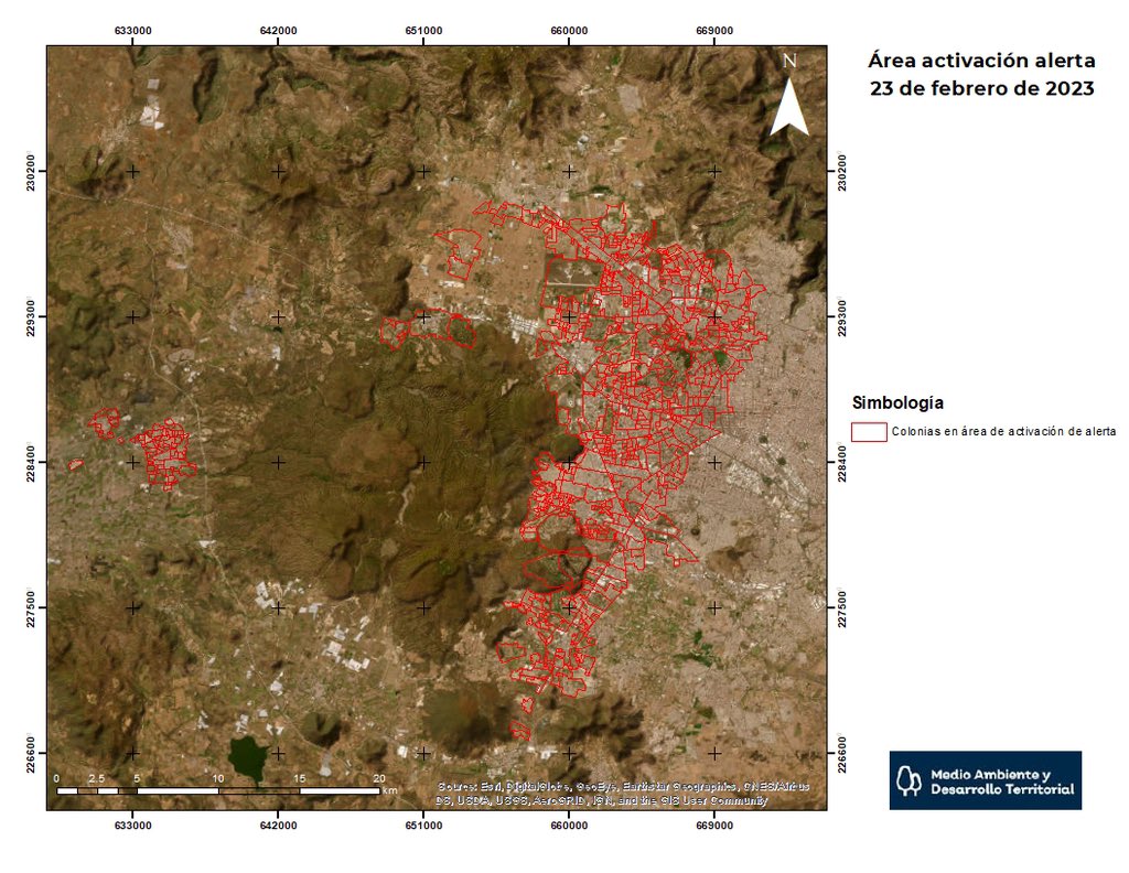 Las colonias con Emergencia Atmosférica en el Área Metropolitana de Guadalajara. (Cortesía)