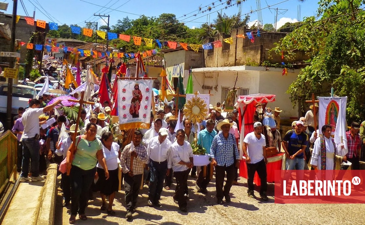 Integrantes del movimiento Pueblo Creyente. (Foto: Chiapas Paralelo)