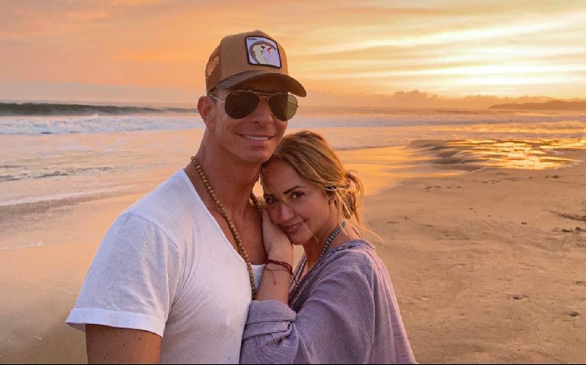 El último mensaje que se dedicaron Andrea Legarreta y Erik Rubín (Instagram).