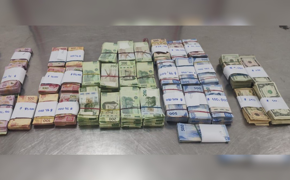 Autoridades encontraron el dinero entre las pertenencias de la mujer. | Especial