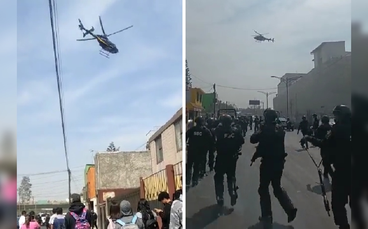 La balacera en Iztapalapa generó una intensa movilización de elementos de seguridad. | Twitter