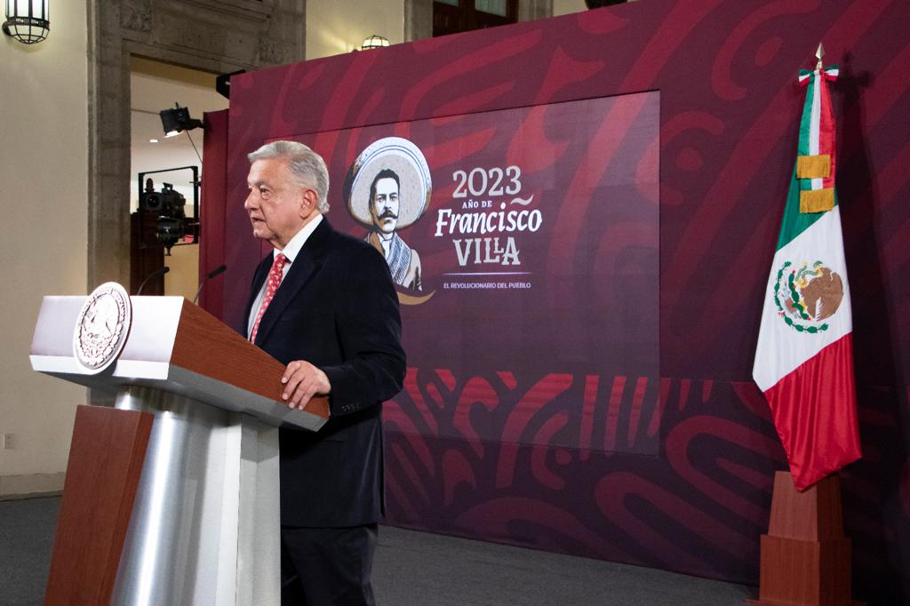 López Obrador en su conferencia de este 24 de febrero. (Especial)