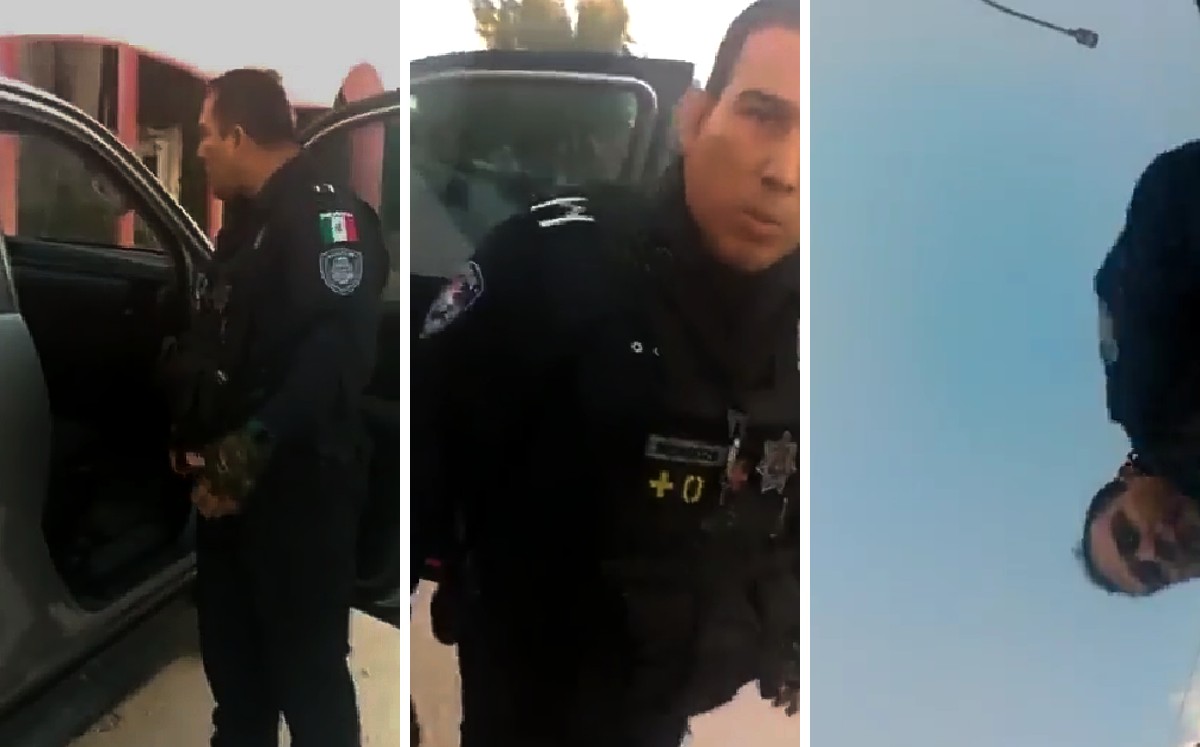 El oficial lanzó el teléfono de un hombre que se acercó a grabarlo. | Especial