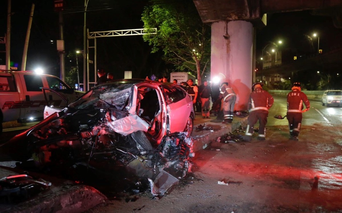El accidente ocurrió en el cruce de Patriotismo y San Antonio. | Enrique Luna