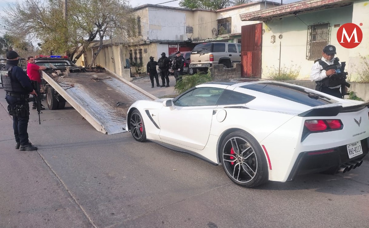 Encuentran Corvette con reporte de robo en Matamoros