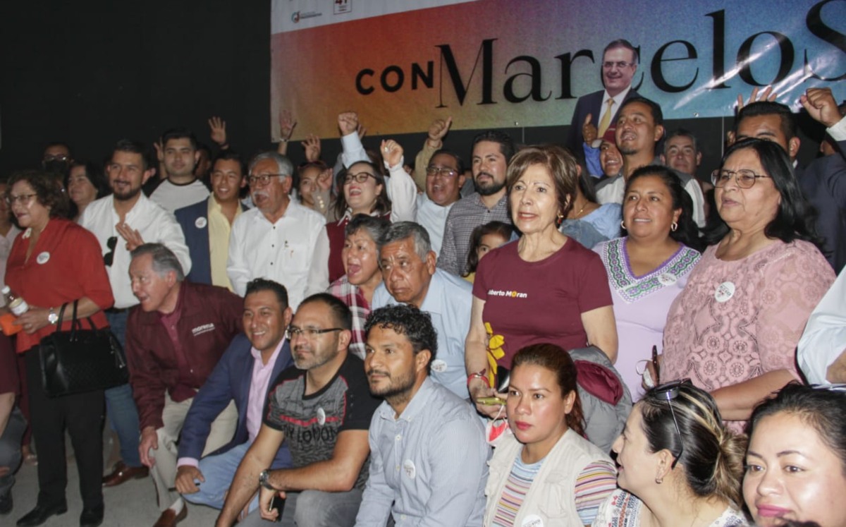Promueven aspiraciones presidenciales de Marcelo Ebrard con foro en San Andrés Cholula | Melanie Torres