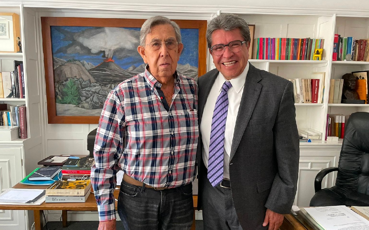 El coordinador de Morena en el Senado se reunió con el ex jefe de Gobierno. | @RicardoMonrealA