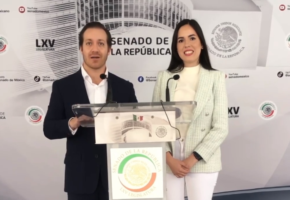 Javier González Alcántara en el Senado de la República. Foto: Captura de video