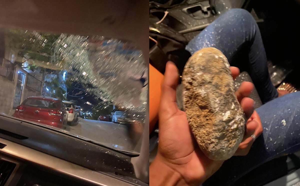Lanzan piedra contra camioneta y joven resulta lesionada en Carretera Nacional  | Especial