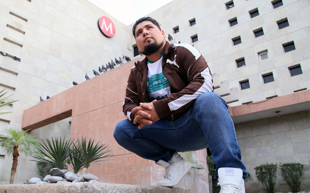 Tayzon Rc plasma su talento lagunero en el rap. | Martin Piña