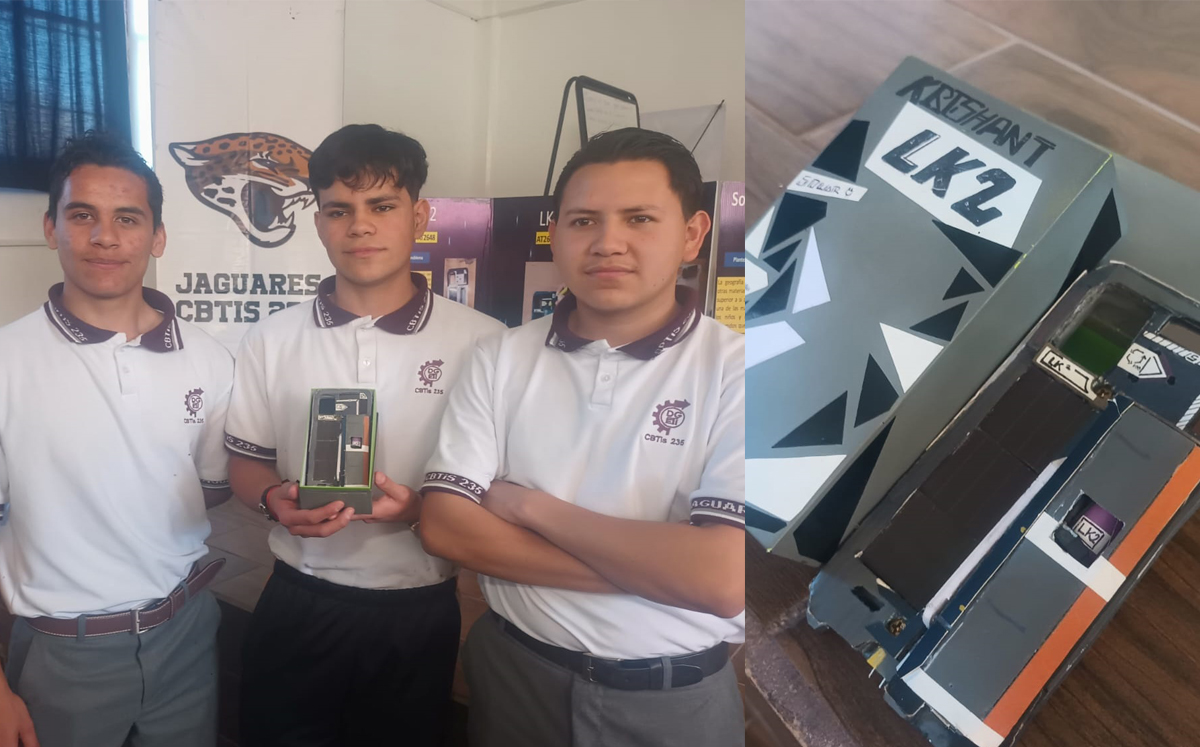 Estudiantes del CBTis en Coahuila crean funda con paneles solares que recarga batería. | Especial