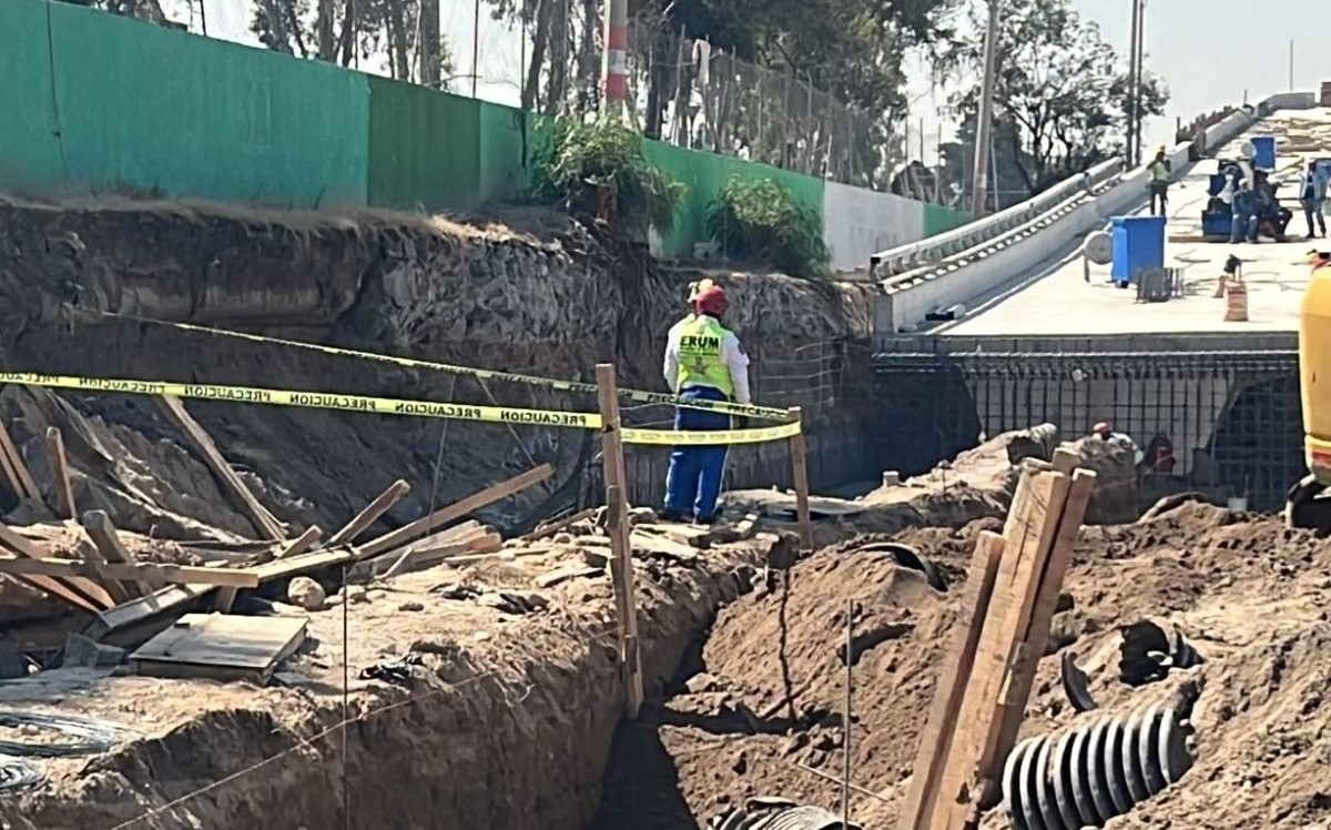 El incidente ocurrió en la construcción del puente Circuito Interior-Gran Canal. | César Velázquez