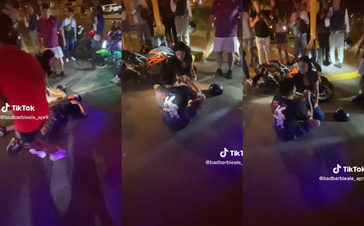 Motociclista hace broma a su novia para pedir matrimonio | Especial