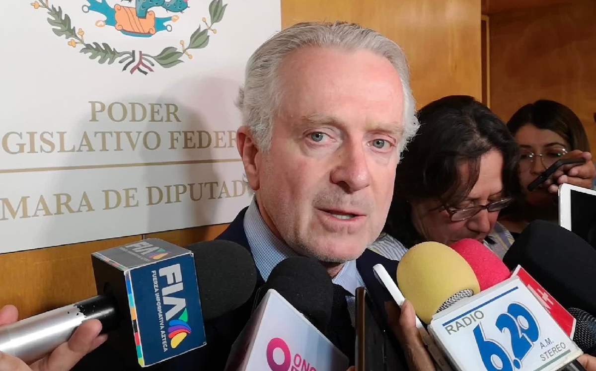 El diputado Santiago Creel, entrevistado en el Palacio de San Lázaro. | Fernando Damián
